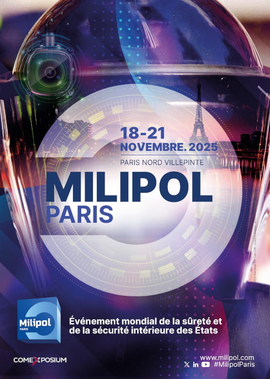 Visuel officiel de l'édition 2025 de Milipol Paris