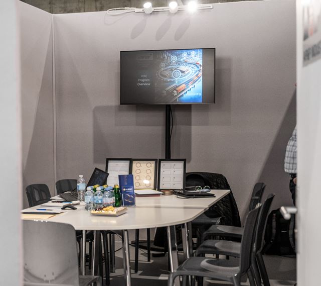 Salle de réunion réservée pour les rencontres professionnelles lors du salon Milipol Paris.