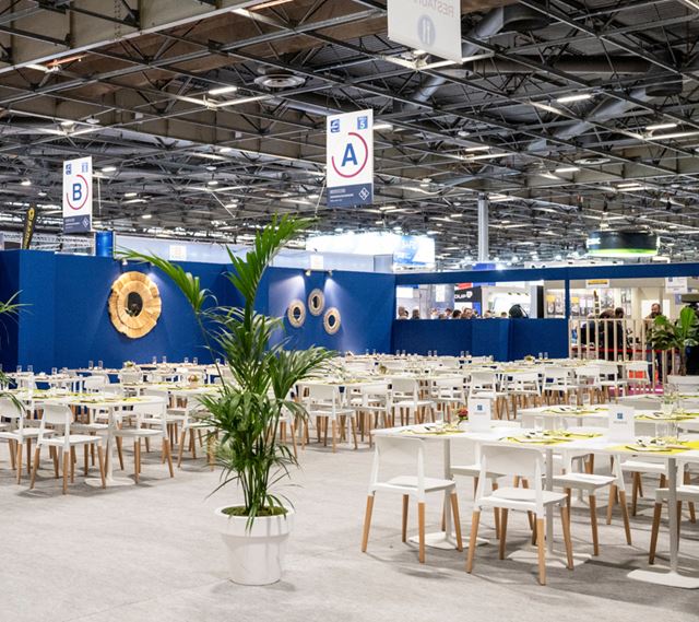 Restaurant area dedicated to official delegations during Milipol Paris