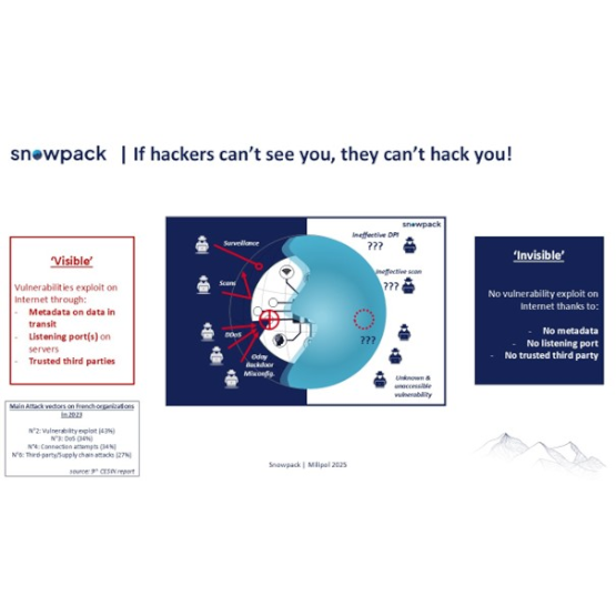 Snowpack's patented VIPN technology (Virtual & Invisible Private Network)